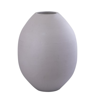 Kremowy aluminiowy wazon PTMD Nereus