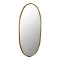 Owalne lustro PTMD Limera Brass