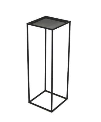 Kwietnik metalowy czarny 100 cm