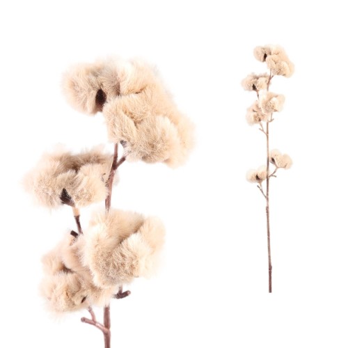 Twig Plant Cream soft cotton flower stem